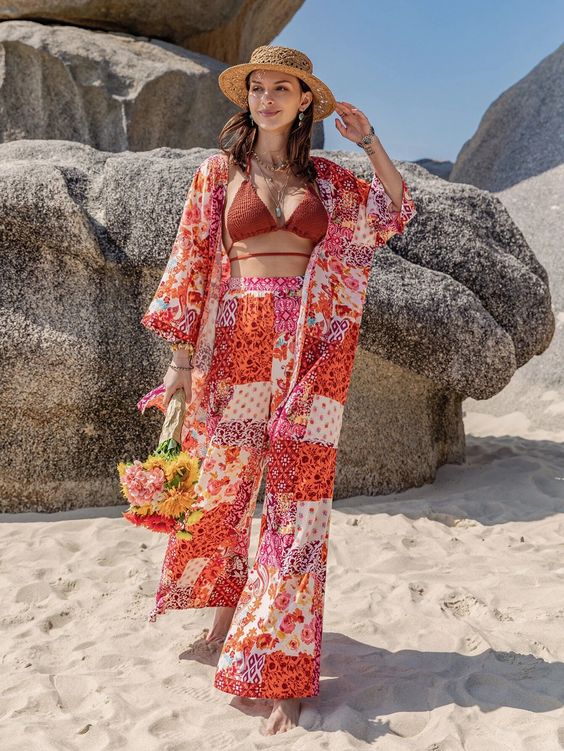 Vibrant Patchwork Luau Outfit